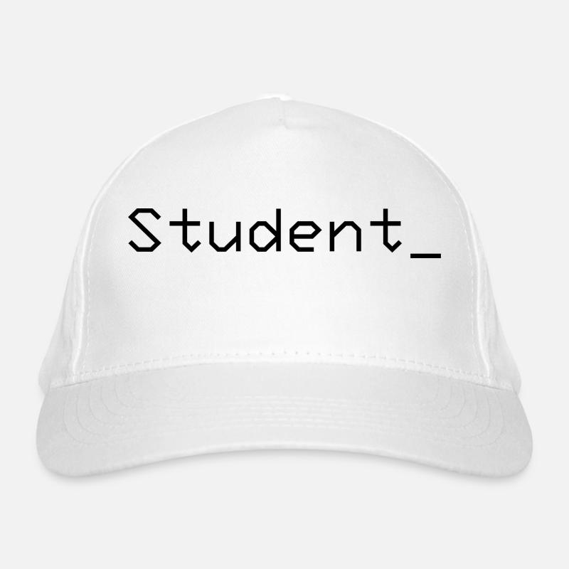 Student_ Logo Black Organic Baseball Cap