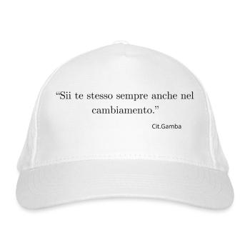 Soyez toujours vous-même, même dans le changement. - Casquette classique bio - blanc - Devant