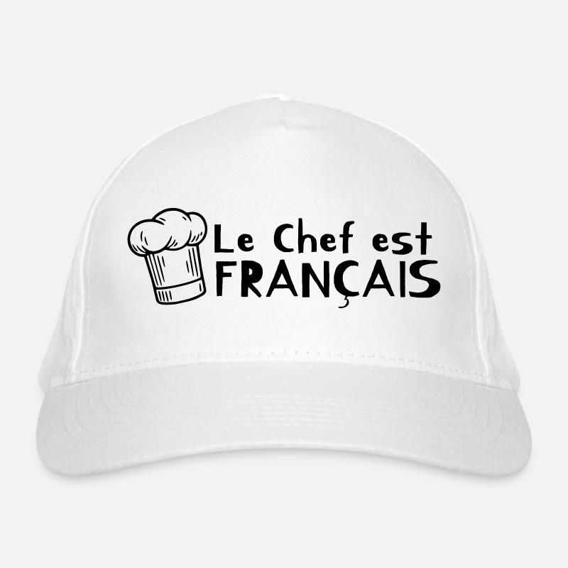 Le chef est français Casquette classique bio