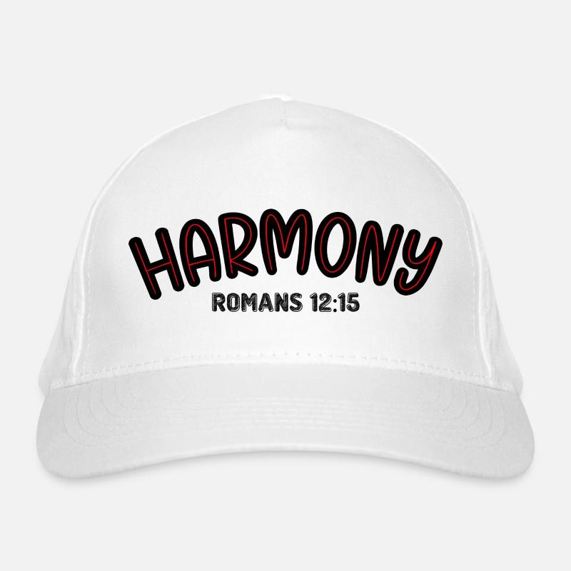 Typographie Harmony Red Line Casquette classique bio