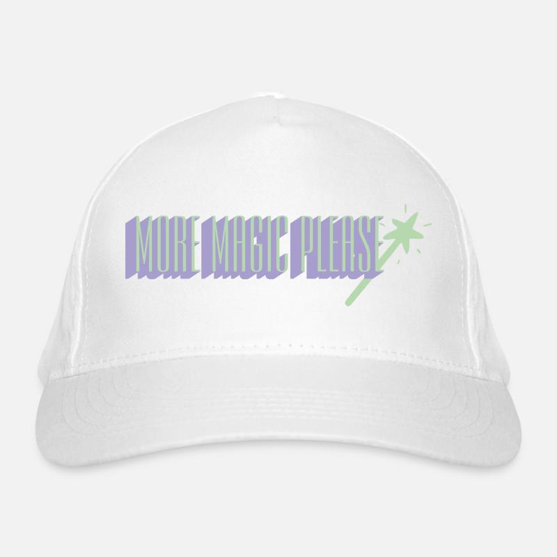 More Magic Please Wand Art Organic Baseball Cap