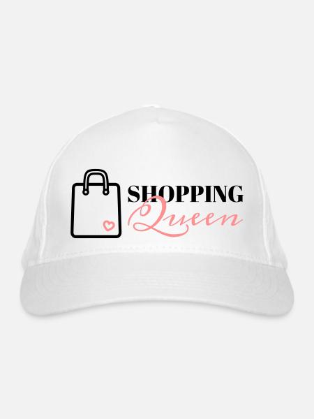 Shopping Queen Bag - Organic Baseball Cap - white