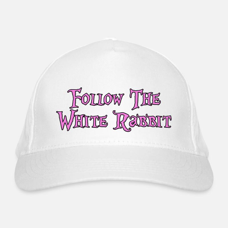 Follow The White Rabbit Organic Baseball Cap