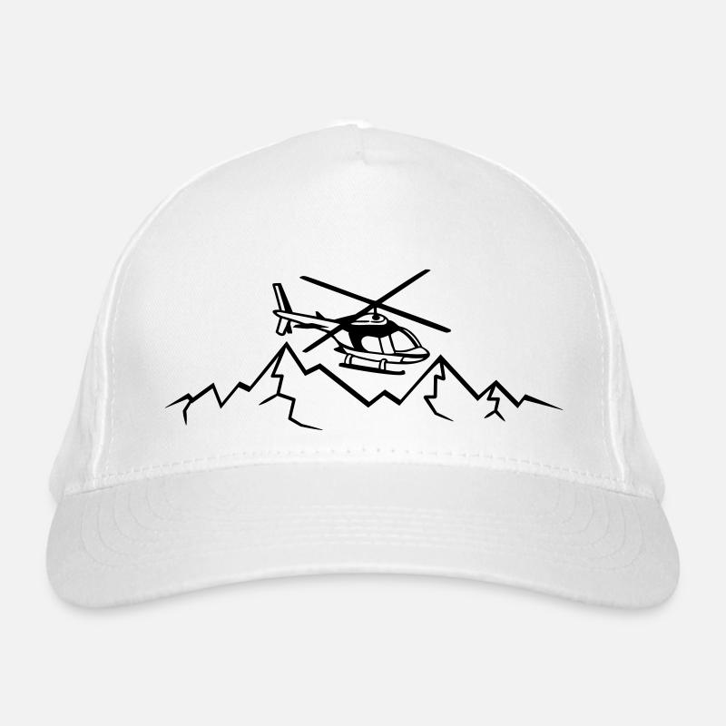 Berge Rettungsflieger Notruf Bio-Baseballkappe