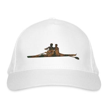 Rost Rudern - Bio-Baseballkappe - Weiß - Vorne