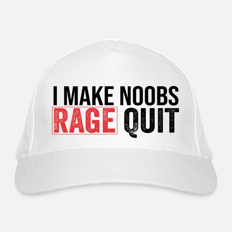 i make noobs ragequit Organic Baseball Cap