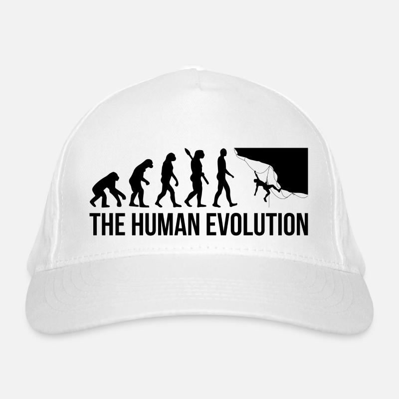 Evolution Graphic Climbing Climber Bouldering Boul Bio-Baseballkappe