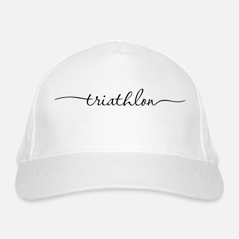Lettrage de triathlon Typographie Casquette classique bio