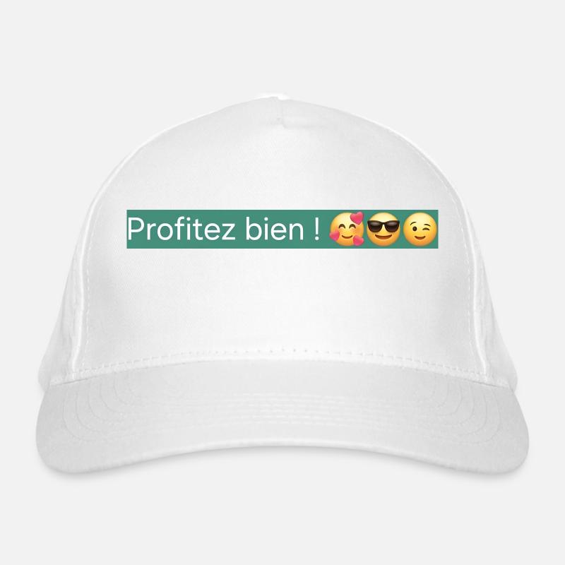 Profitez bien ! Casquette classique bio