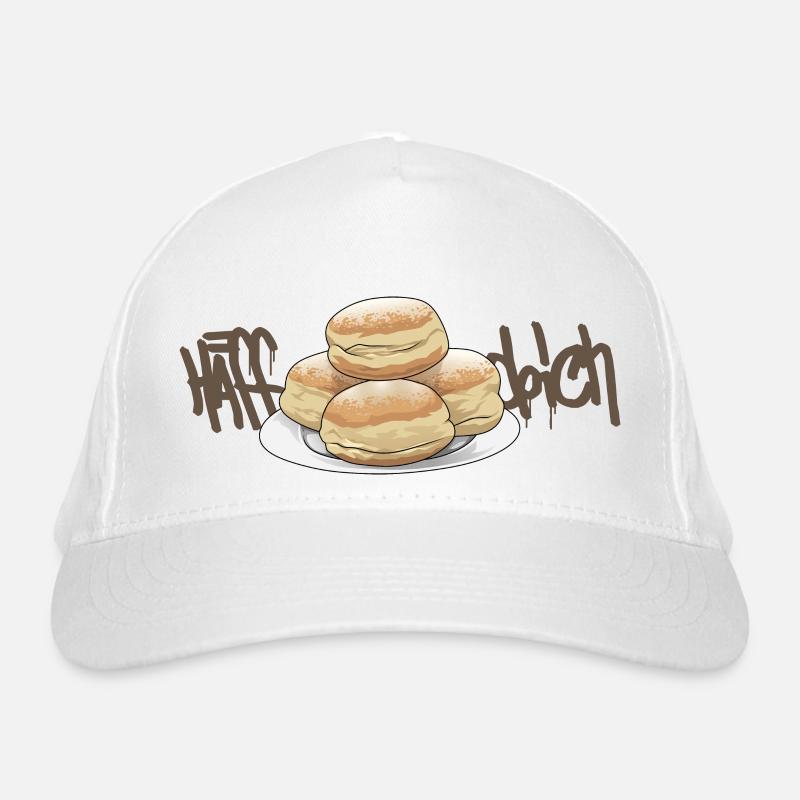 Hefeteig // Krapfen // Illustration Bio-Baseballkappe