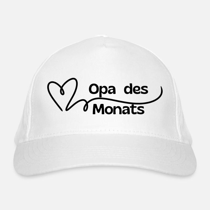 Papi du mois Coeur Casquette classique bio