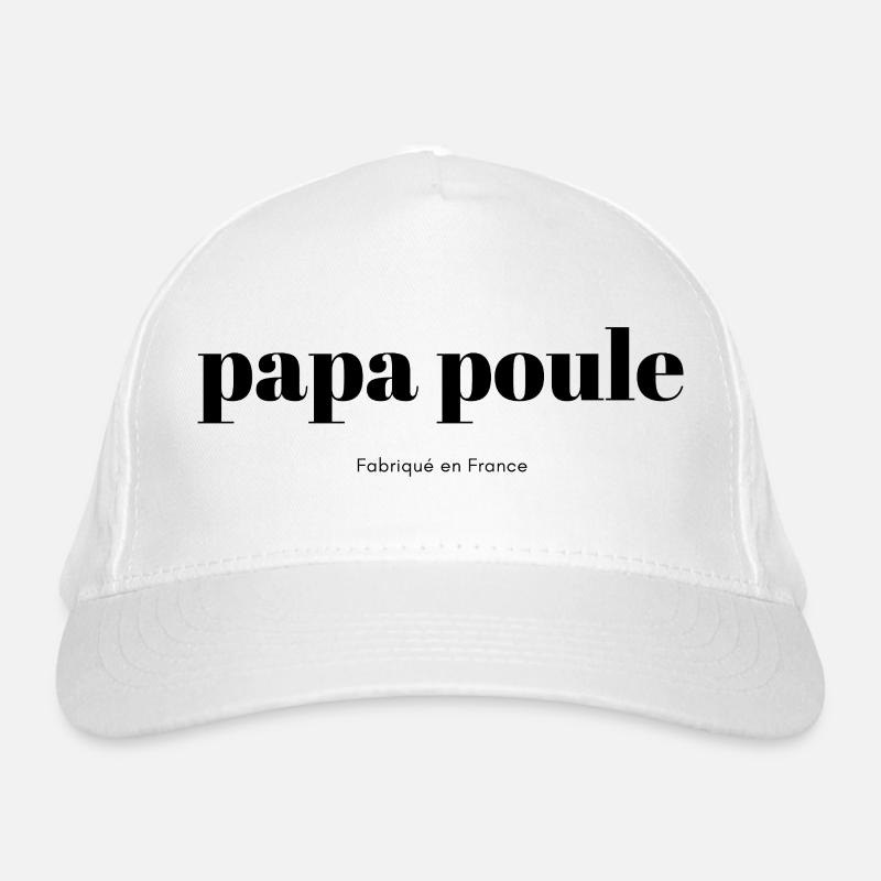 Papa-Poule-script Casquette classique bio
