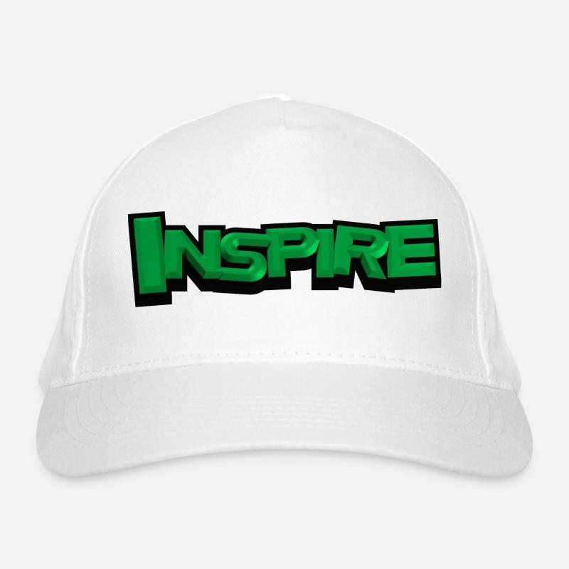 INSPIRE – Modern 3D Typography Design Organic Baseball Cap