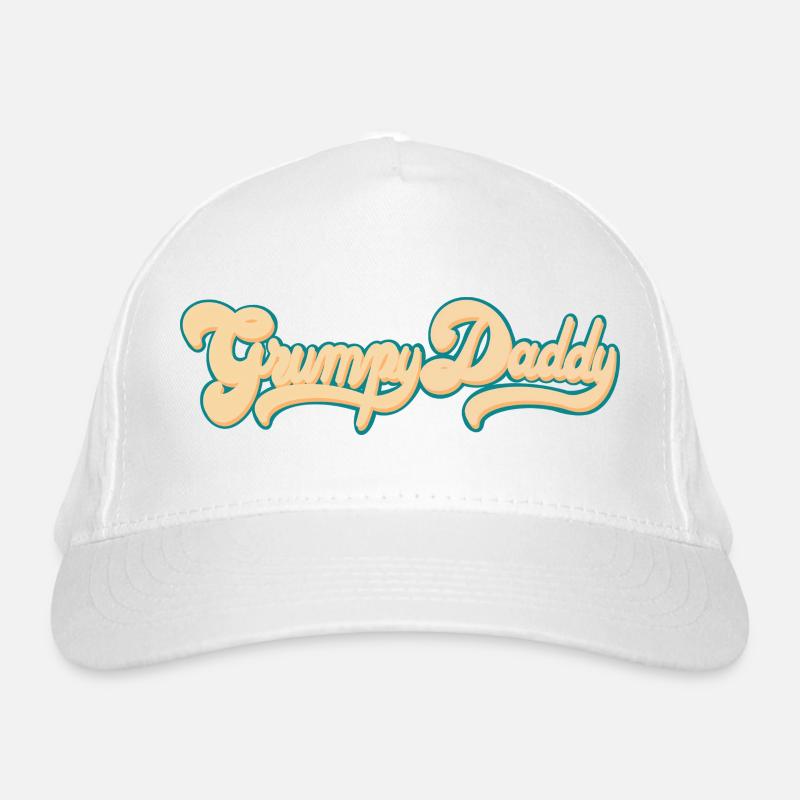 Script rétro de Grumpy Daddy - Couleur « Groovy Baby » Casquette classique bio