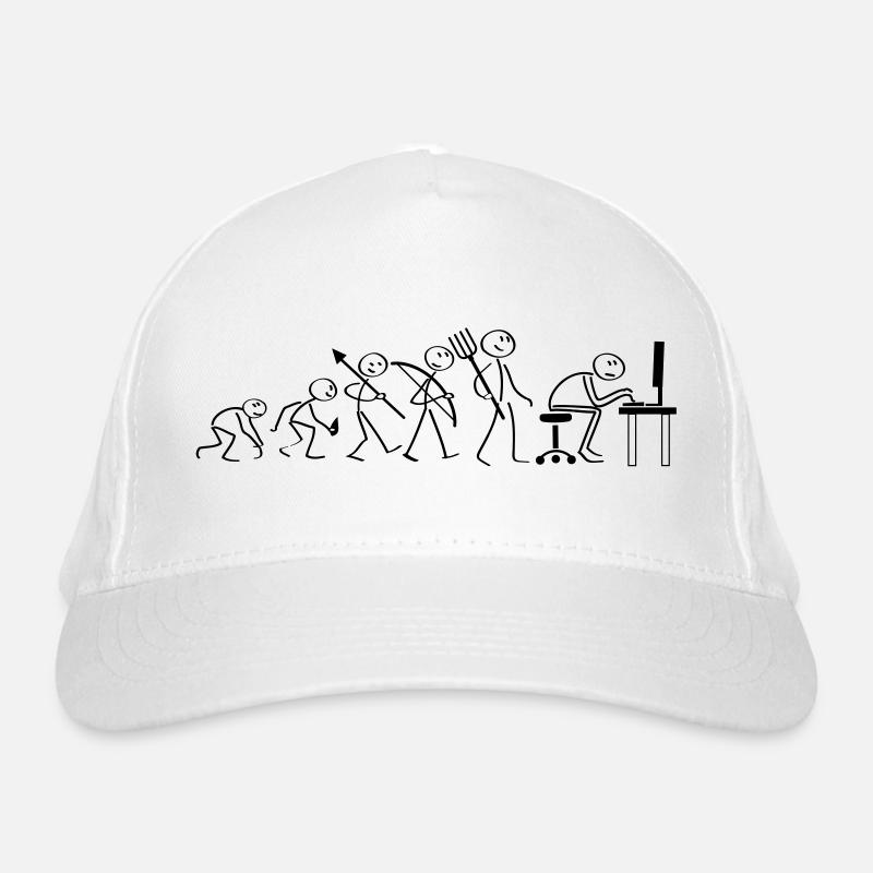 Evolution Computerarbeit Bio-Baseballkappe