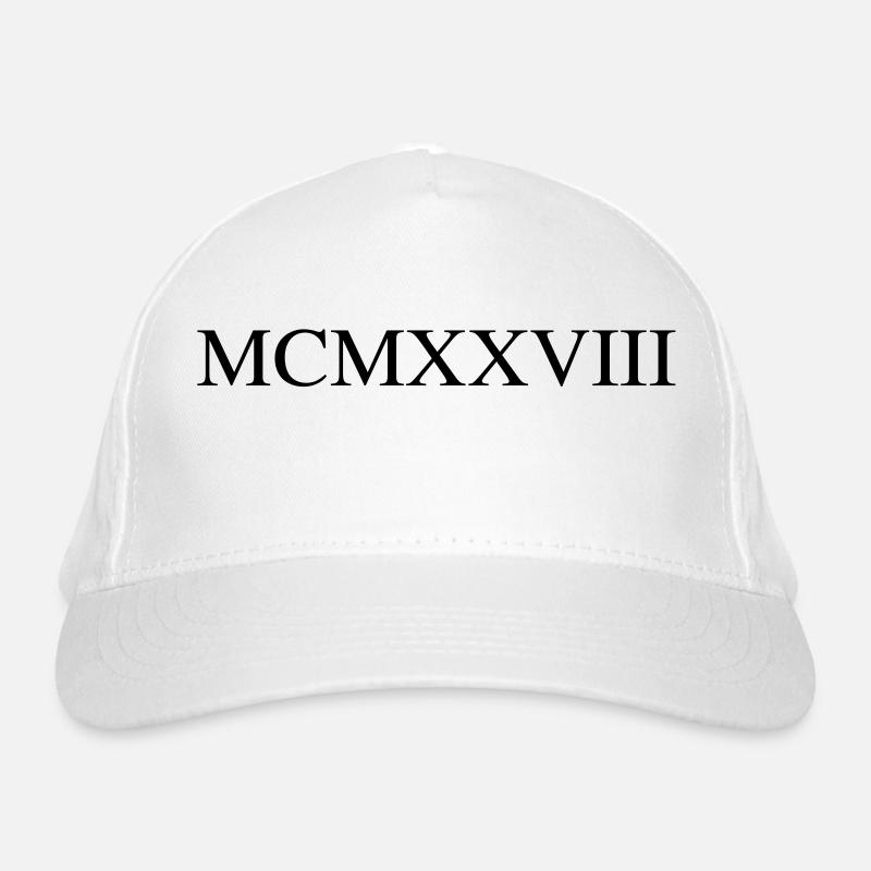 1928 - Bio-Baseballkappe - Weiß