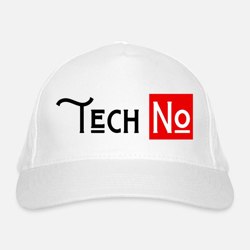 techno non à la technologie humour Casquette classique bio