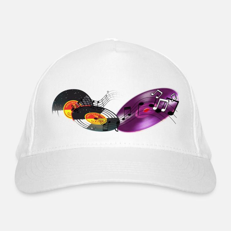 Traces - Organic Baseball Cap - white
