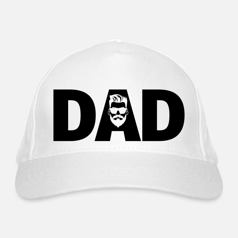 Papa Typografie Logo Symbol Bio-Baseballkappe