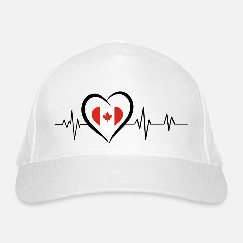 Heartbeat Canada Organic Baseball Cap