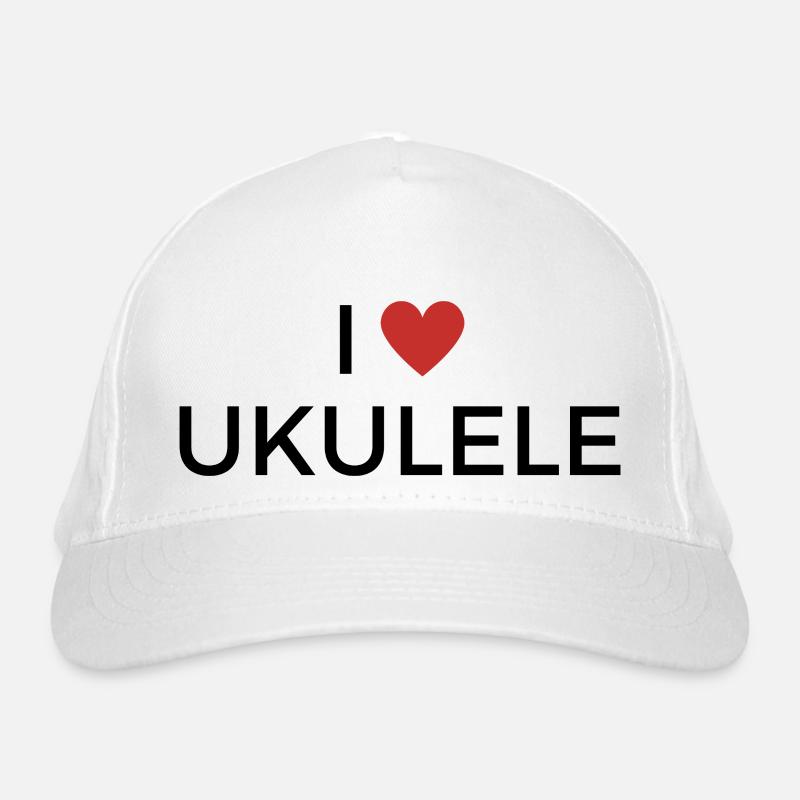 Ich liebe Ukulele - J’adore le ukulélé Casquette classique bio