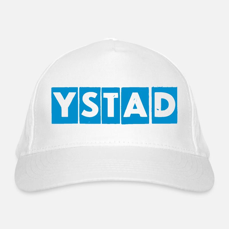 Ystad – Conception de texte bleu Casquette classique bio