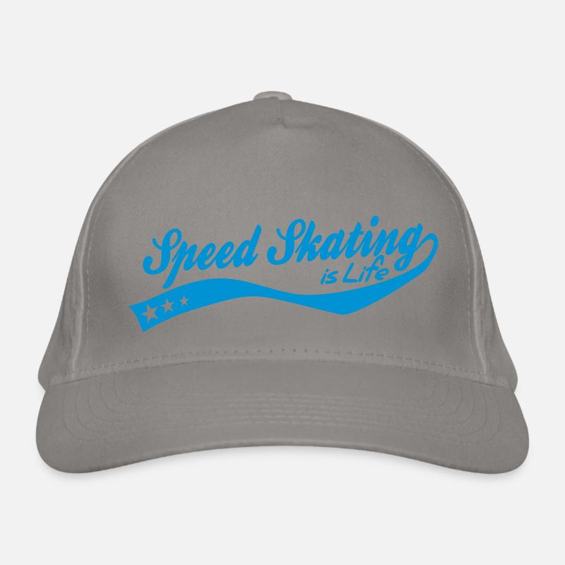 Speed skating is life - retro Organic Baseball Cap
