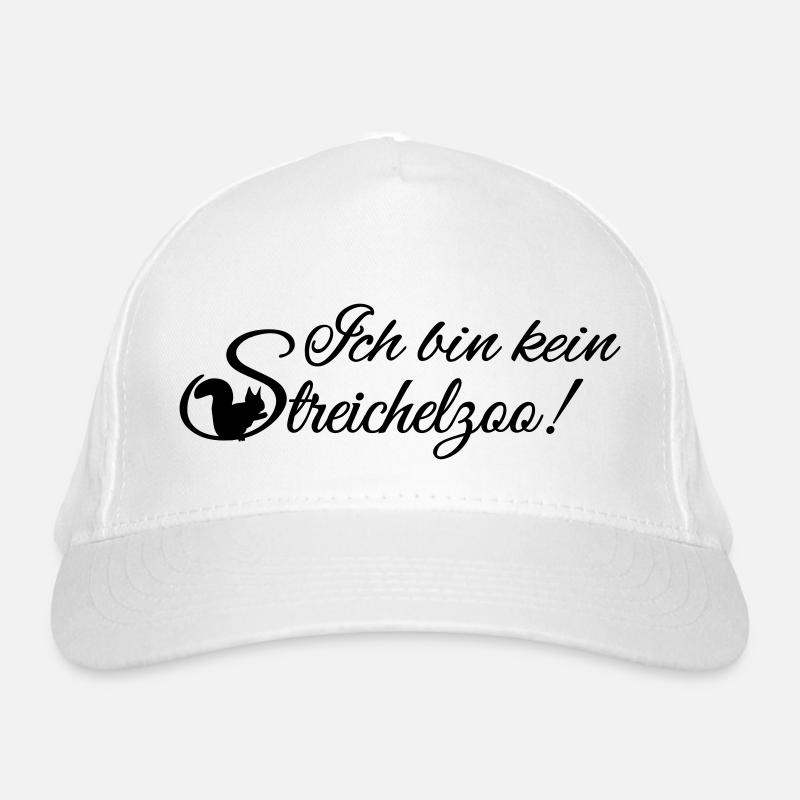 Ich bin kein Streichelzoo Bio-Baseballkappe