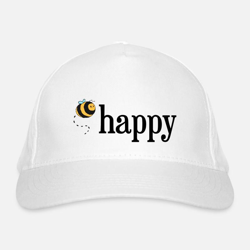 Bee Happy! Organic Baseball Cap