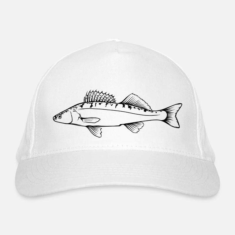 Zander Outline von Scuba.Style Bio-Baseballkappe