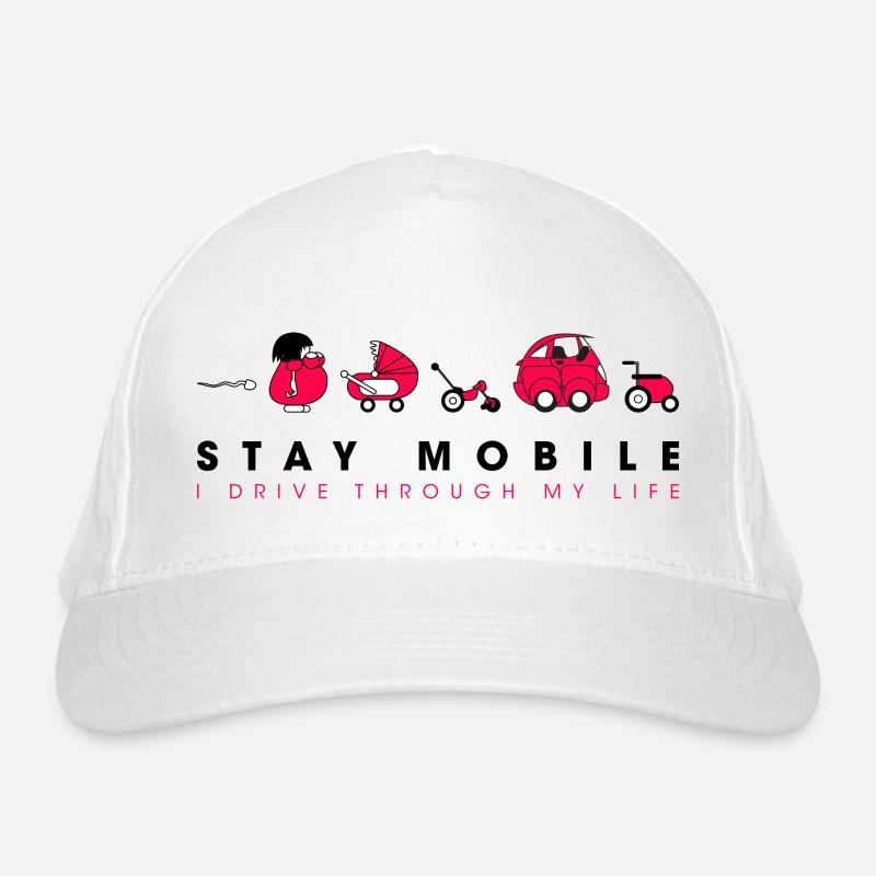 Stay Mobile Organic Baseball Cap