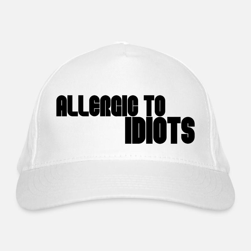 Allergique aux idiots Casquette classique bio