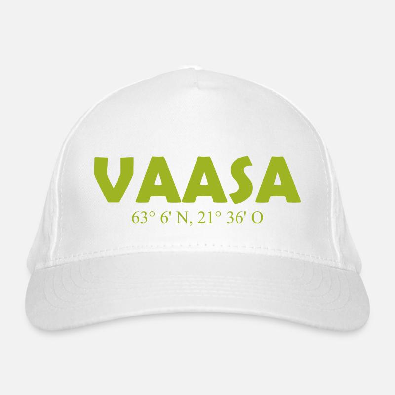 Vaasa Finlande - Coordonnées - Longitude - Latitude Casquette classique bio