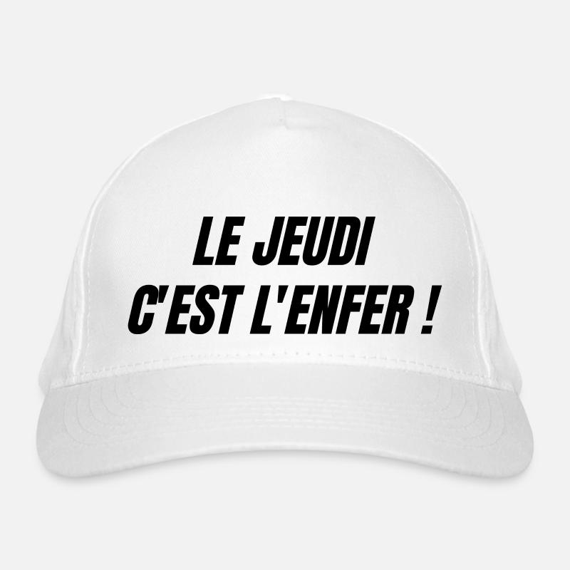 Le jeudi c'est l'enfer Casquette classique bio
