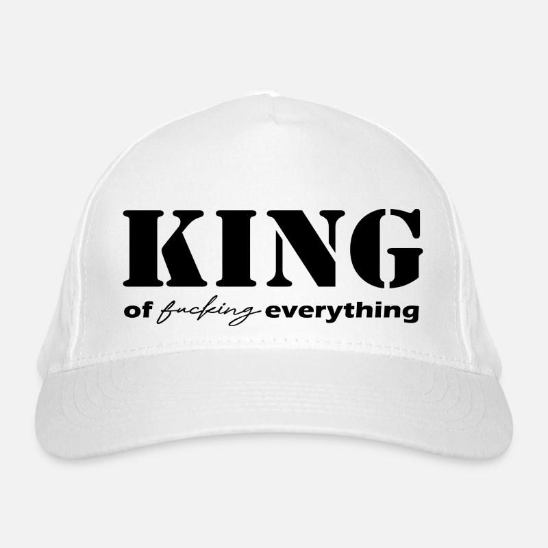 King everything saying black Organic Baseball Cap