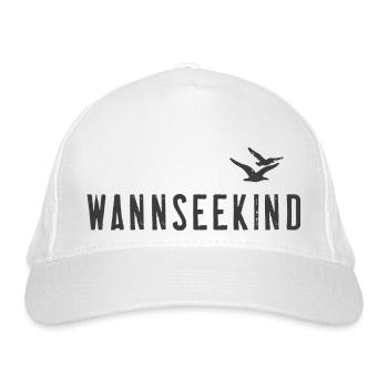 Wannseekind Waldbad Wannsee Outfit See Baden - Bio-Baseballkappe - Weiß - Vorne