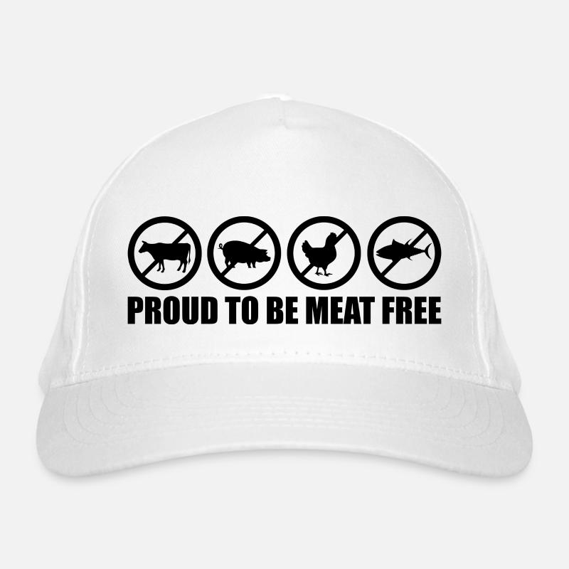 Lustiger Vegetarier Spruch Geschenk Bio-Baseballkappe