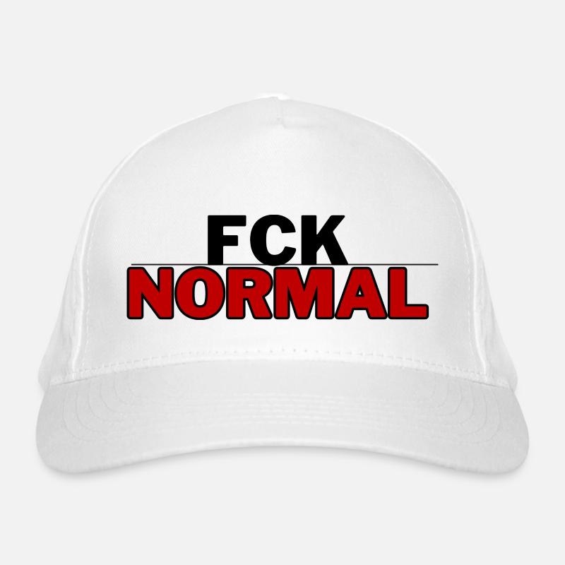 FCK NORMAL - for authenticity and individuality Organic Baseball Cap