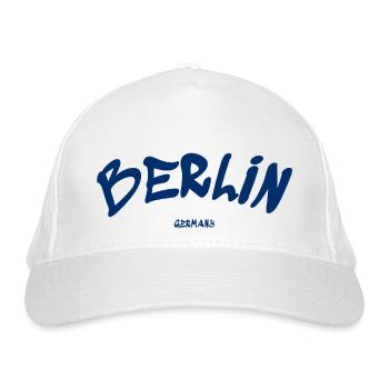 Berlin - Deutschland - Germany - Brandenburger Tor - Bio-Baseballkappe - Weiß - Vorne