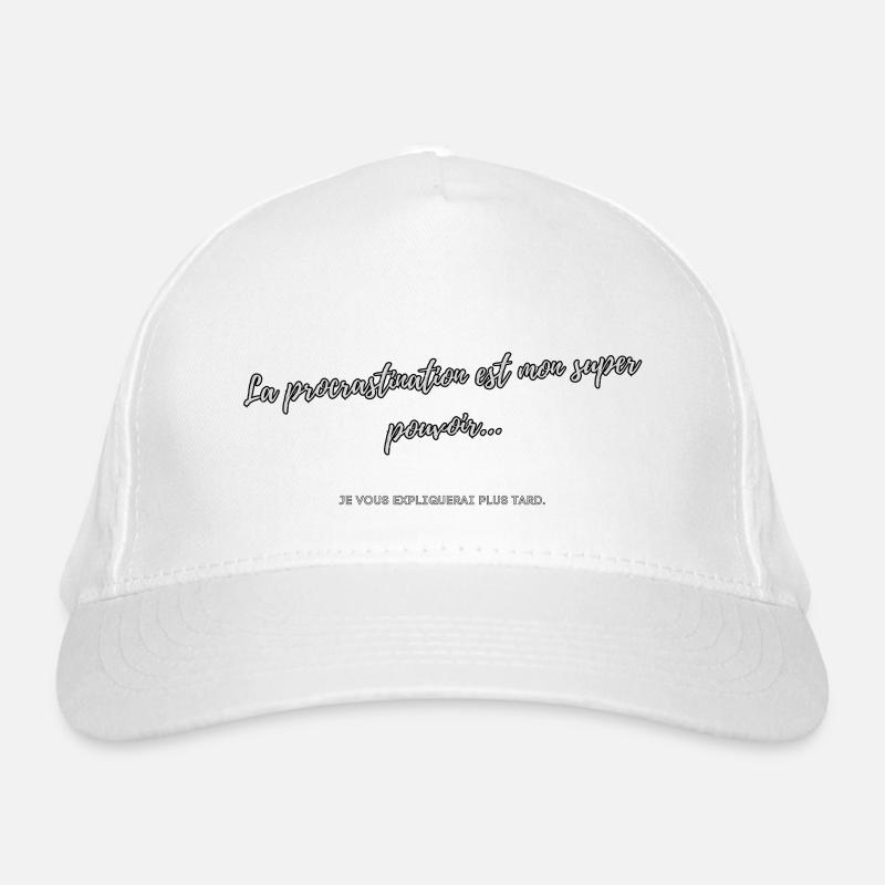 Procrastination Organic Baseball Cap