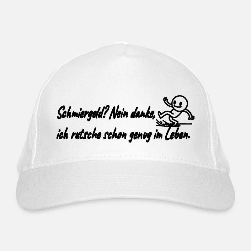 Schmiergeld, nein danke!!! Bio-Baseballkappe