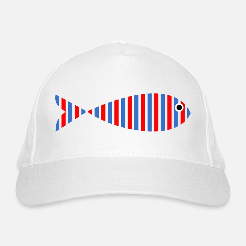 POISSON. SARDINE. POISSON D'AVRIL. MER. OCÉAN Casquette classique bio