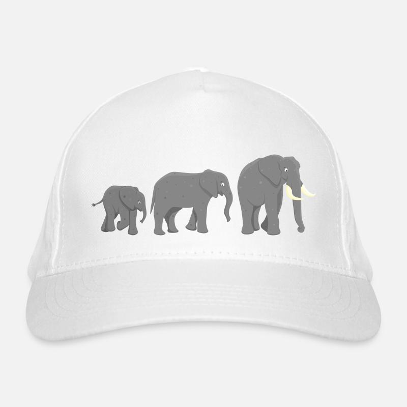 Afrikanische Elefanten Bio-Baseballkappe