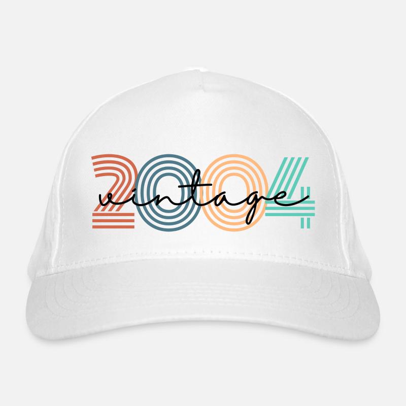 2004 Vintage Retro Bio-Baseballkappe