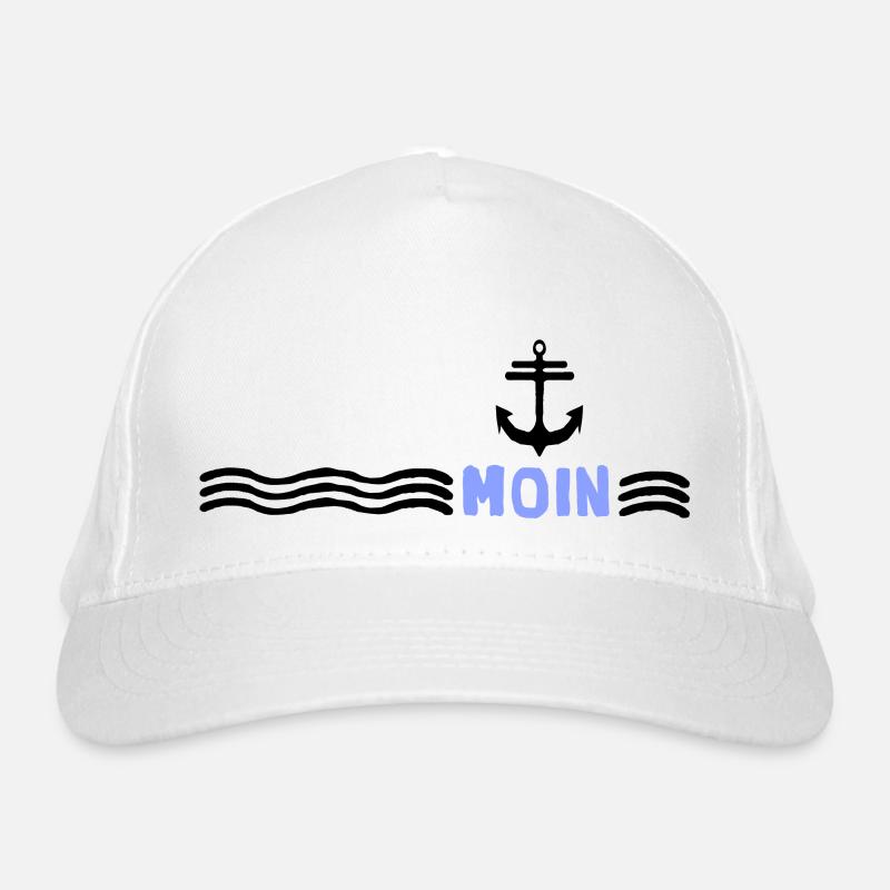 Moin Mer Ancre Vent Force Tempête Casquette classique bio