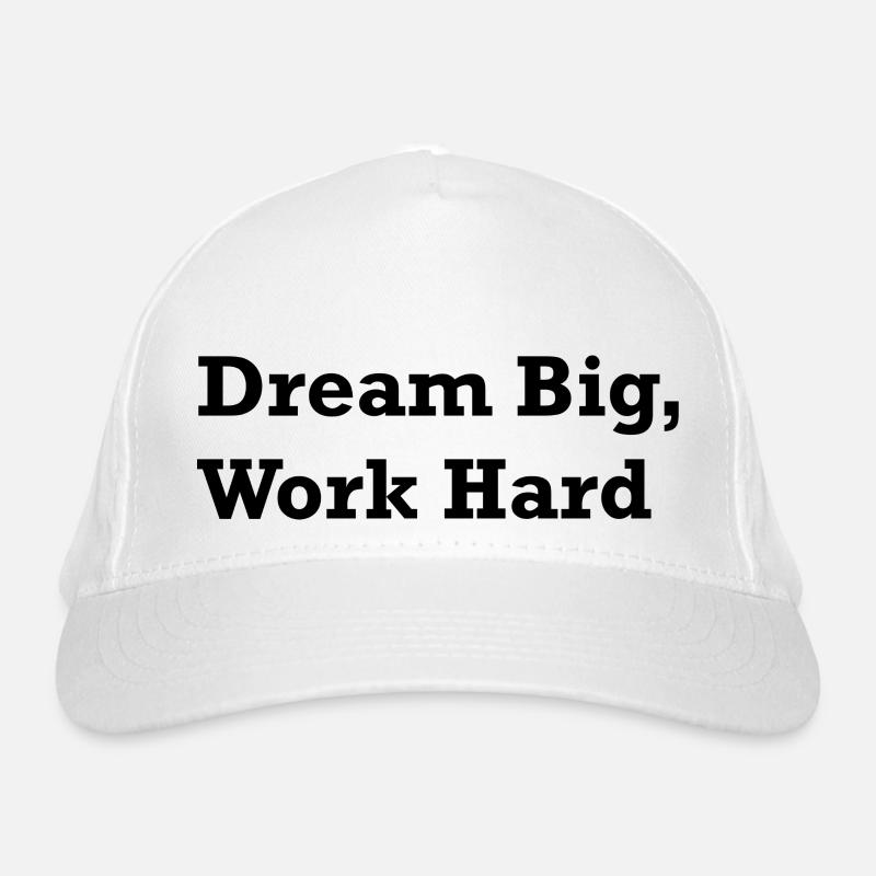 Dream Big, Work Hard Bio-Baseballkappe