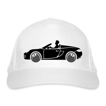Voiture de sport cabriolet - Casquette classique bio - blanc - Devant