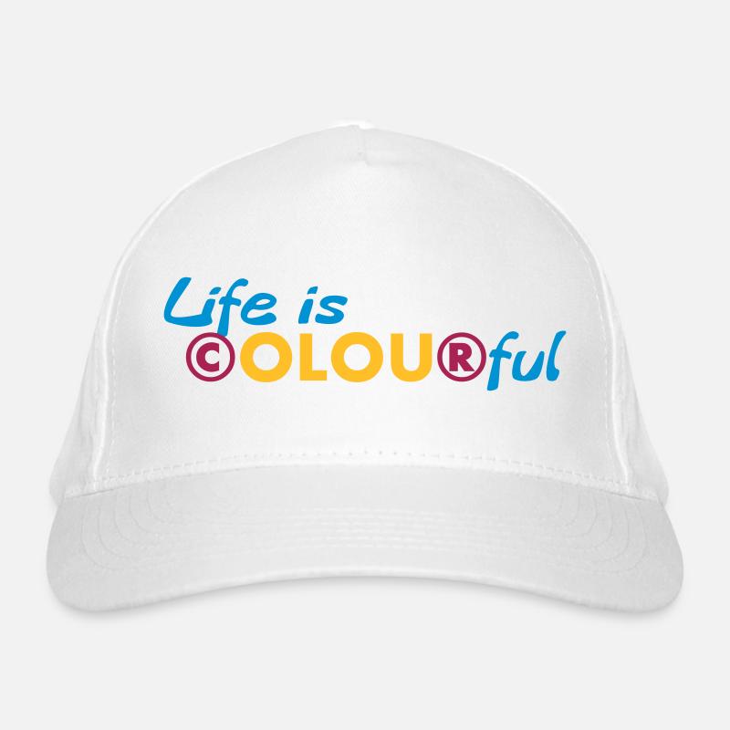 La vie est colorée Casquette classique bio