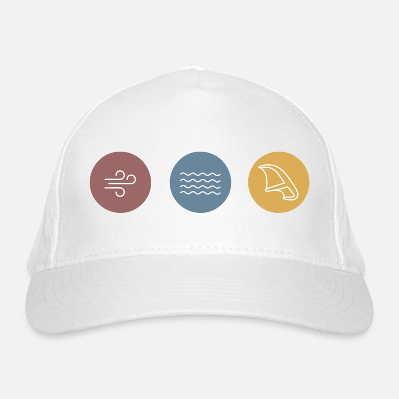 Bunte Icons Wingfoil Bio-Baseballkappe