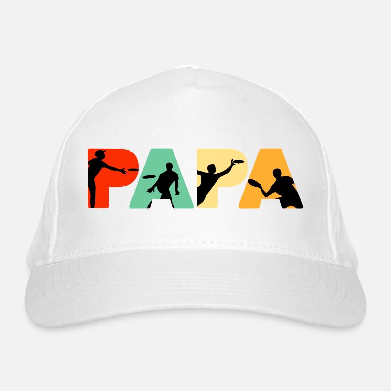 Papa Frisbee Player Ultimate Flying Disc Dad Bio-Baseballkappe